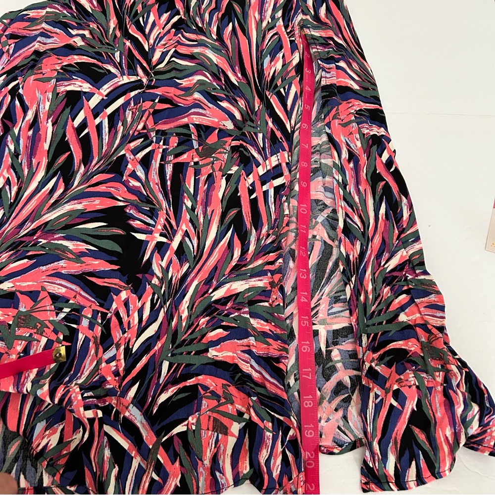 Evereve Hadley Strapless Maxi Dress Palm Print Size S - Picture 14 of 16